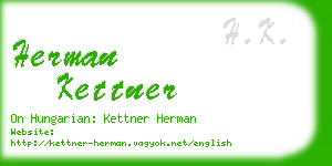 herman kettner business card